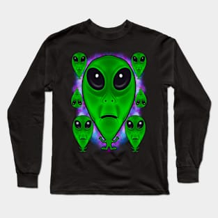 Alien pattern Long Sleeve T-Shirt